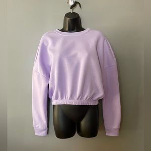 H&M lavender crew neck sweater